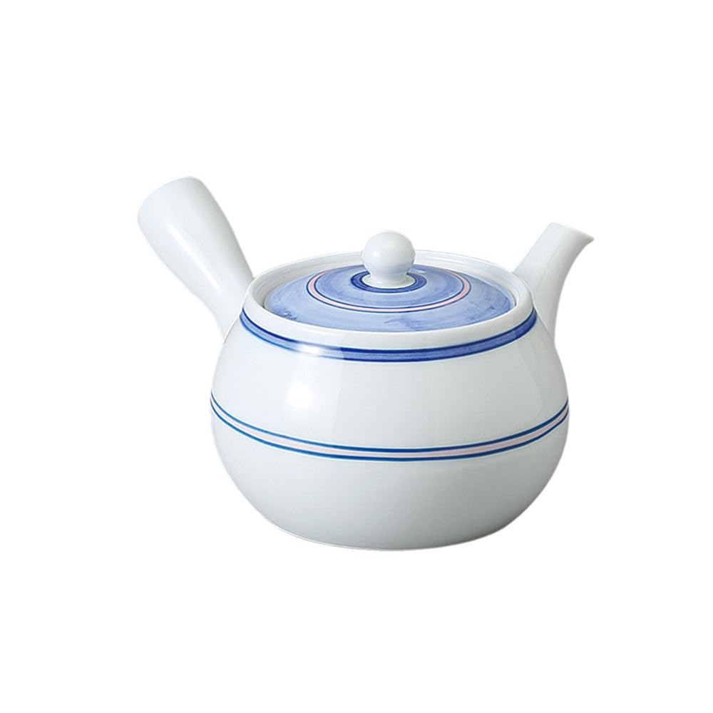 Ale-net Teapot, 7.1 x 5.9 x 3.7 inches (18 x 15 x 9.5 cm), 13.5 fl oz (400 cc), Line Magic Teapot, Porcelain, Made in Japan