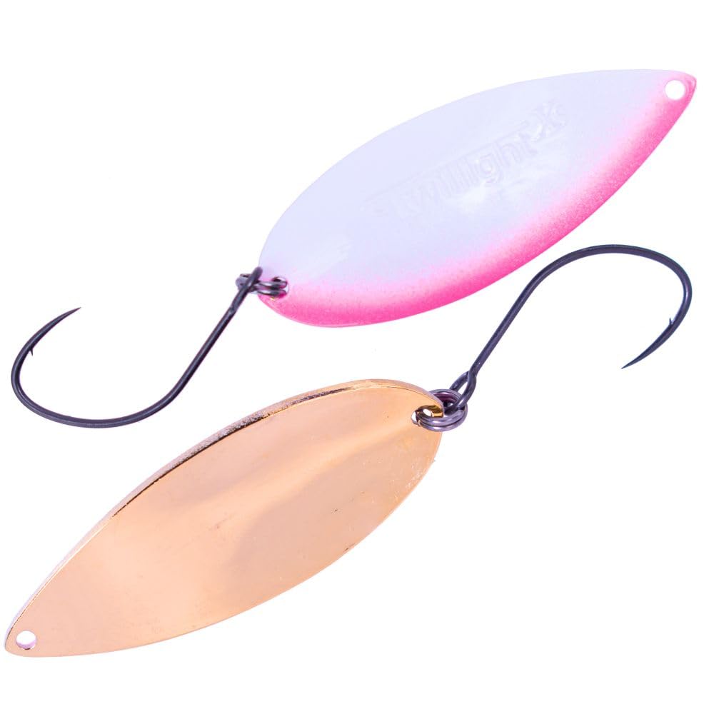 Valkein Twilight Cross Throw, 0.2 oz (5.5 g), No.15, White Pearl Pink/Gold