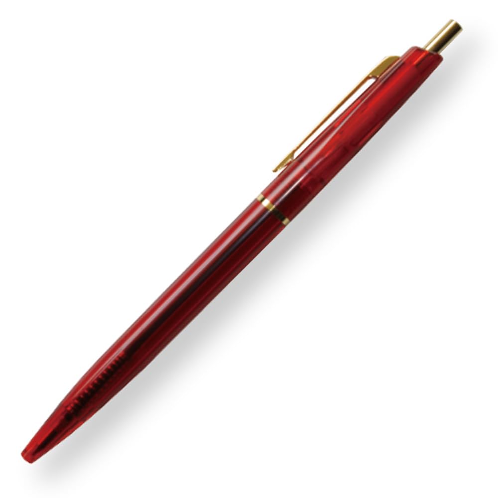 Anterique Oil-Based Ballpoint Pens, 5-1/2 in. (Clear Red) / extra fine / 0.5mm ball ATBP1-CRR