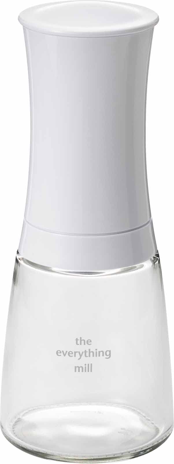 Kyocera CM-20CW-JP-AZ Mill, 5.1 fl oz (150 ml), Ceramic, Salt & Pepper, Crystal Salt, Rock Salt, Pepper, Spices, Japanese Pepper, Seasoning Container, Coarseness Adjustment, Roughness Adjustment,