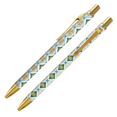 IWI Gel Ink Ballpoint Pen 0.5mm Retro Old Taiwan Tile Chrysanthemum 3H921-TILES FF