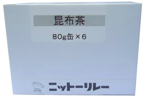 Nitto relay kelp tea 80gX6 cans