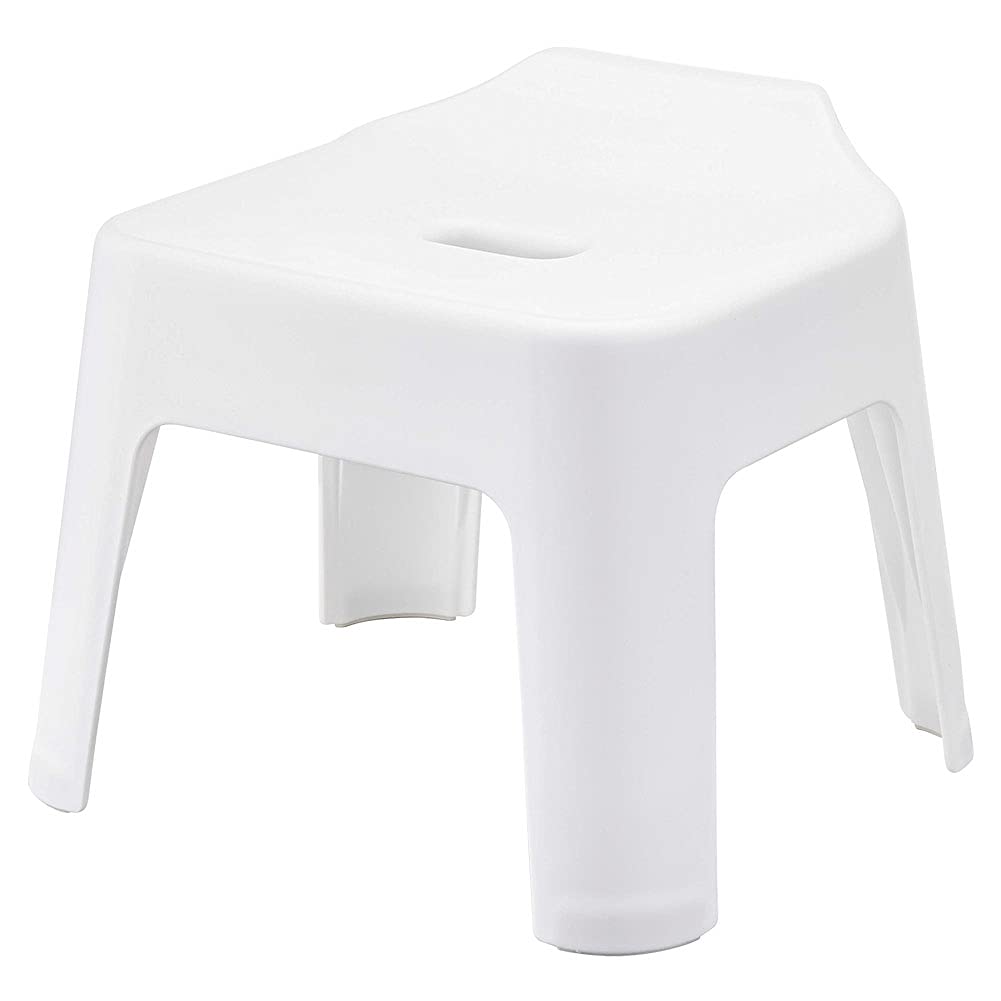 Yamazaki Industries 5383 Bathtub Chair, White, Approx. W 13.4 x D 12.6 x H 11.4 inches (34 x 32 x 29 cm), Seat: Approx. 9.8 inches (25 cm), Tower, Breathable, Easy to Dry