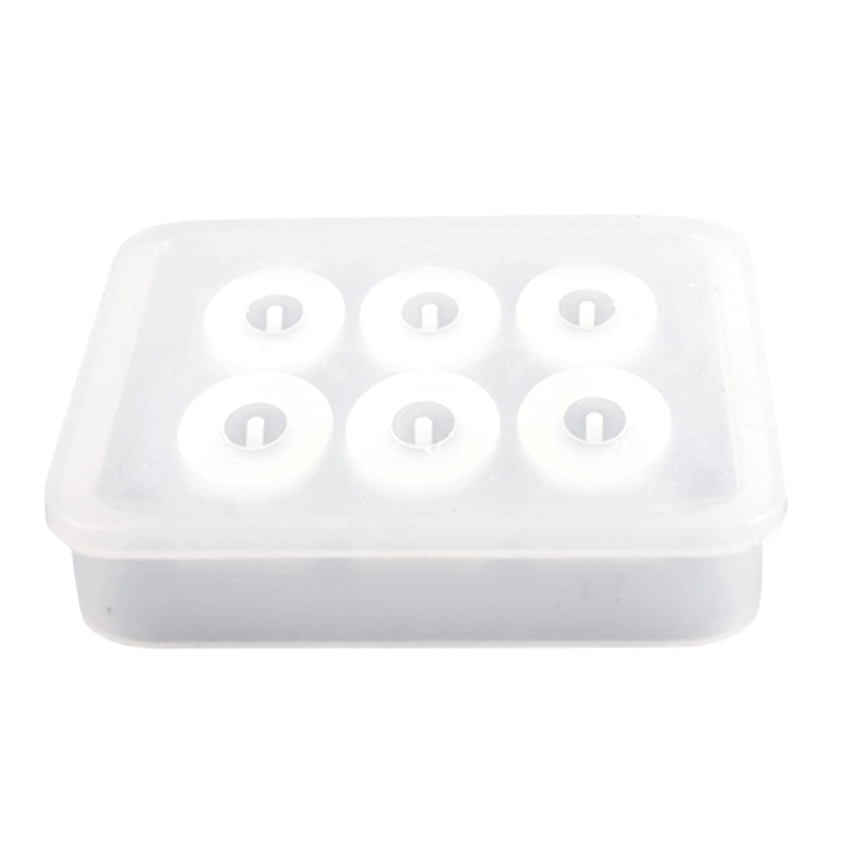 Kiyohara RSF-131 Resin Craft Silicone Mold, Beads, Round, 6 Holes, Width 0.6 Inches (16 mm)