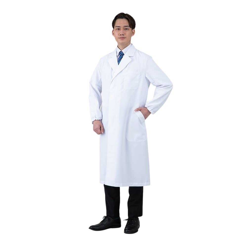 AS ONE Comfortable & Refreshing White Coat (For Men) M / 3-9749-12