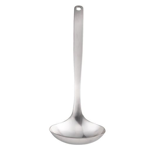 Sori Yanagi Kitchen Tool Designed Simple and Easy to Use, Tsubamesanjo Stainless Steel, Ladle L, Total Length 11.7 inches (29.8 cm), Dishwasher Safe, 18-8 Stainless Steel