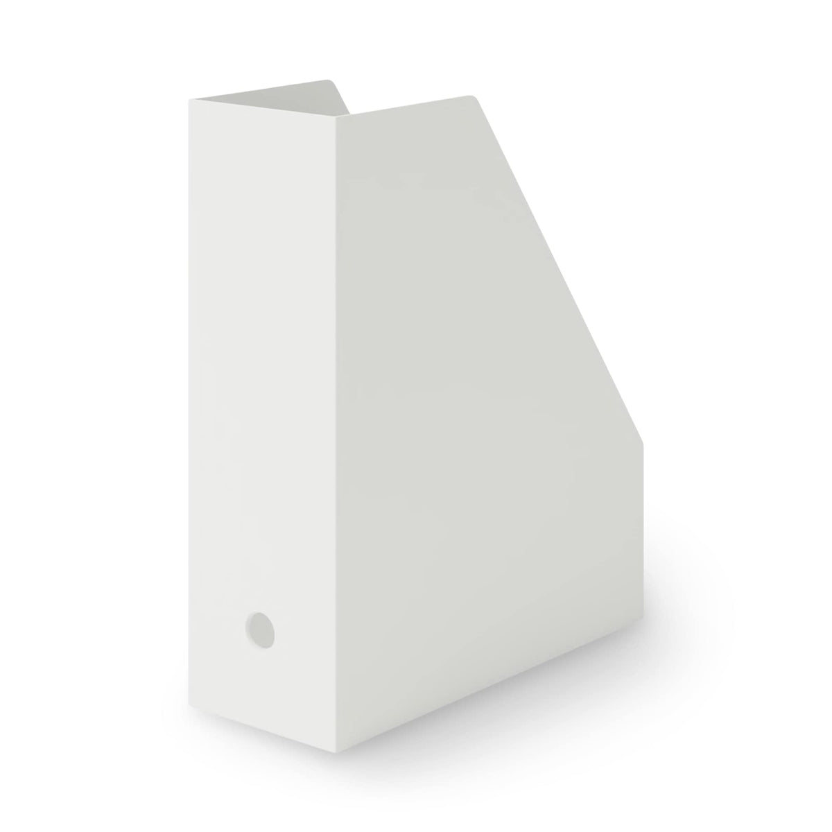 無印良品 MUJI 83904340 Standing File Box with Recycled Polypropylene, White Gray, Approx. Width 3.9 x Depth 10.9 x Height 12.5 inches (10 x 27.6 x 31.8 cm)