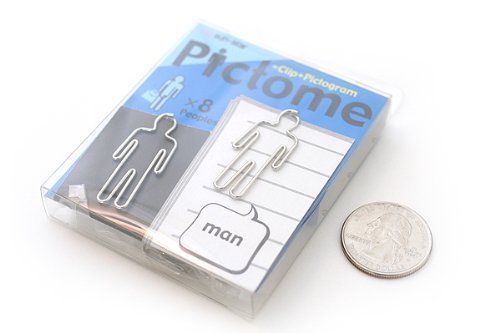 PICTOME Funny Paper Clip 8 Pieces Men