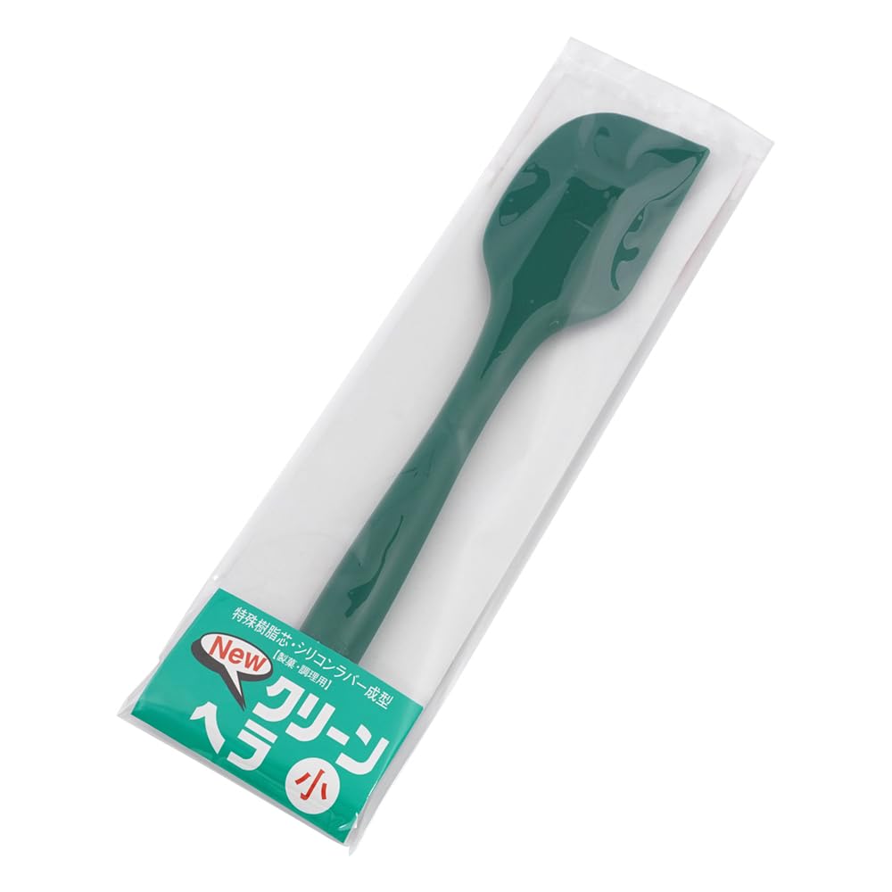 Iizuka WKL1704 Clean Spatula, Small, Green, Silicone, Japan