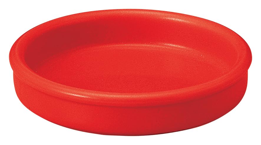 Koyo Pottery 19941098 Tapas Classic Gloss Red Cassera, 4.1 inches (10.5 cm), Suitable for Direct Flames, Made in Japan