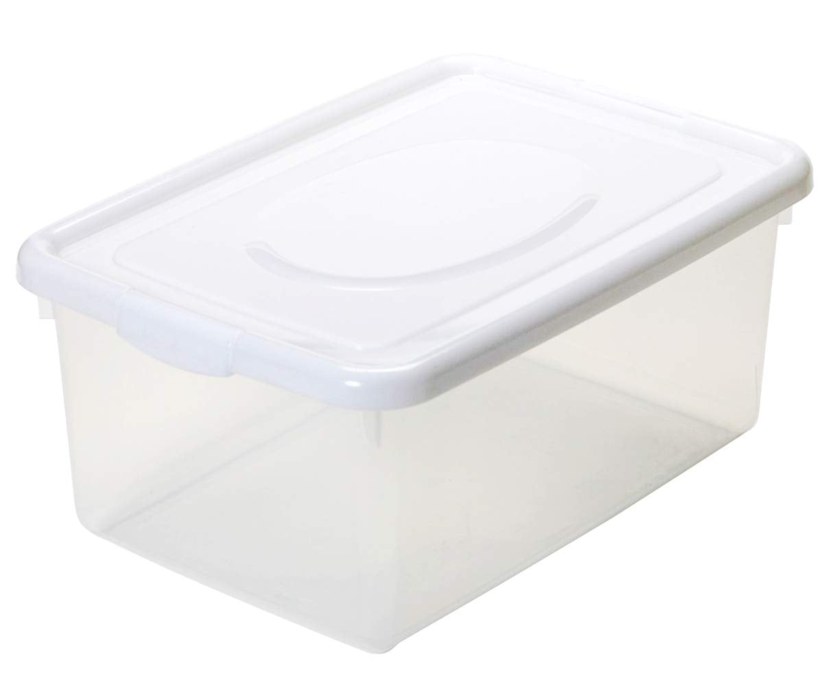 サンコープラスチック(SankoPlastic) Sky No.500 (Made in Japan) Storage Case, 03. Simple White