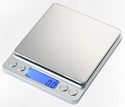 Small Precision Digital Scale Electronic Scales Weighing Japanese Manual with Weighing Tray with Two up to 0.1g per 3kg