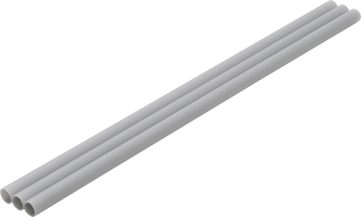 Wave Material Series OM-537 Plastic Pipe Gray Thin Outer Diameter 0.4 inches (9.5 mm), 3 Pieces, Hobby Material