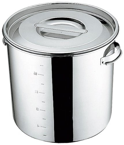 UK 18-8 Kitchen Pot with Scale 7.9 inches (20 cm), Hand Included
