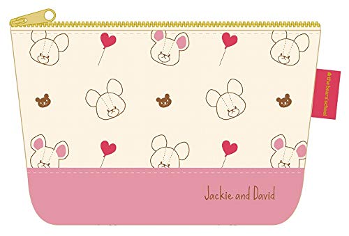 Bear School Pouch Heart