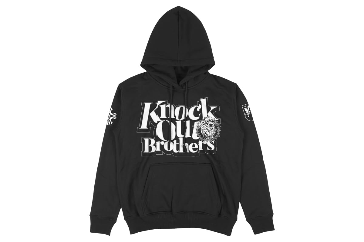 New Japan Pro Wrestling Knock Out Brothers K.O.B Symbol Mark Pullover Hoodie M 7120104853