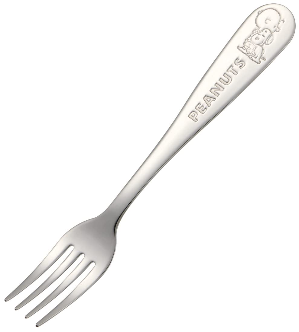 Skater FS1C-A Stainless Steel Fork for Adults, Engraved Snoopy