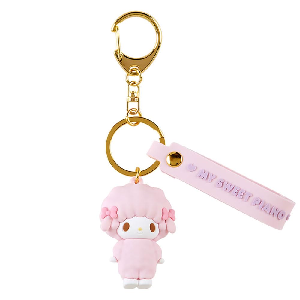 SANRIO My Sweet Piano Pink Key Holder, 3D Keychain, Lightweight, Music Theme, 5 x 3.8 x 3 cm, Unisex, for Children & Sanrio Fans
