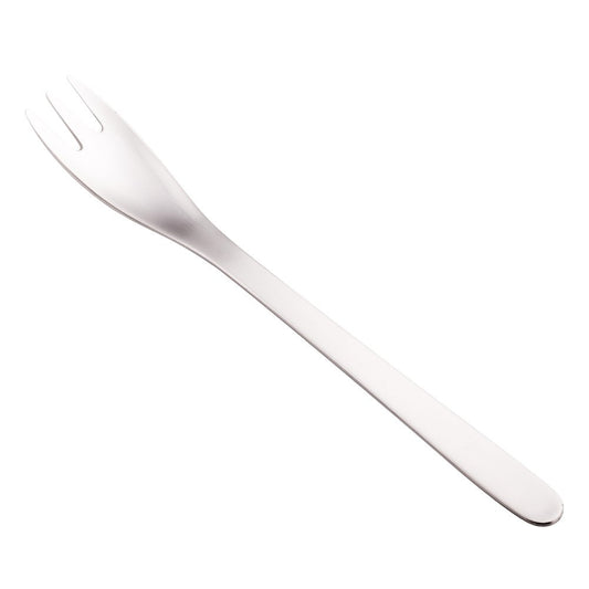 Sori Yanagi Cutlery with Simple Form for Easy Use, Tsubamesanjo Stainless Steel Cake Fork, Sleek Design for Smooth Texture, Dishwasher Safe, 18-8 Stainless Steel