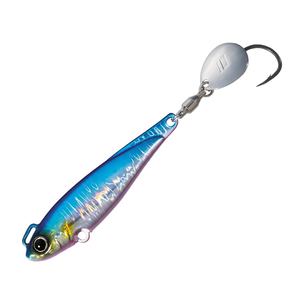 Major Craft Metal Jig Giant Killing Bomber Spin, 2.1 oz (60 g), BMSPIN-60/#10, Blue Pink (Keimura)