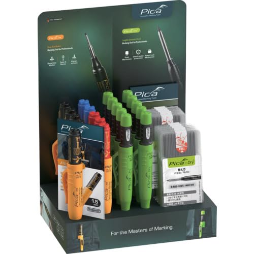 Pika Marker 6632503 Architectural Mechanical Pencil + Marker Set "Mix Display Dry" Boxed Set