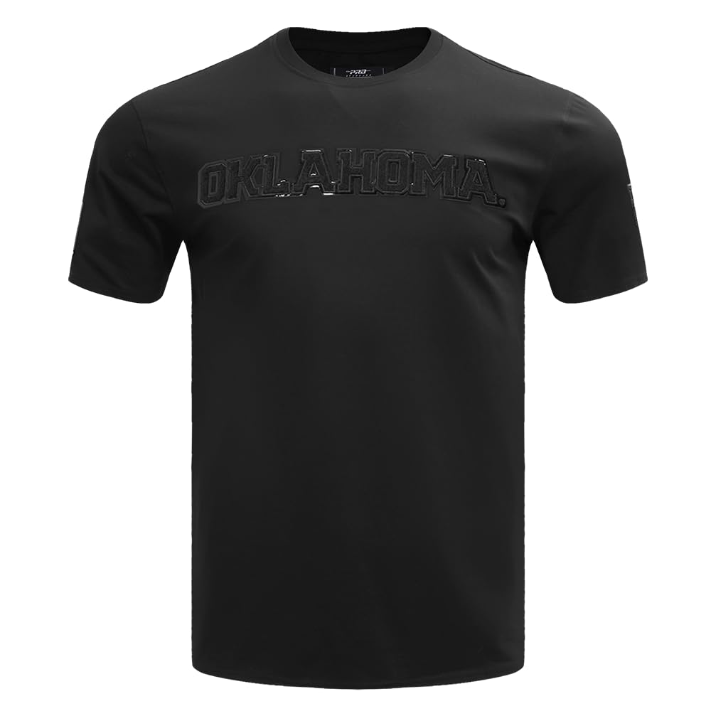 Mens College Oklahoma Sooners Classic Triple Black Short Sleeve Tee Black S