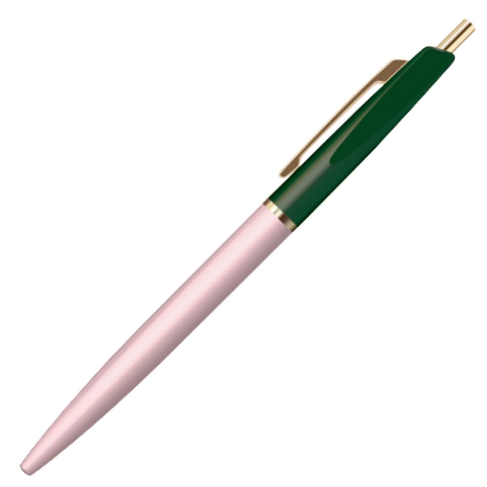 アンテリック(Anterique) Antelic BP1FGXBP Oil Based Ballpoint Pen, 0.5mm, Forest Green x Baby Pink