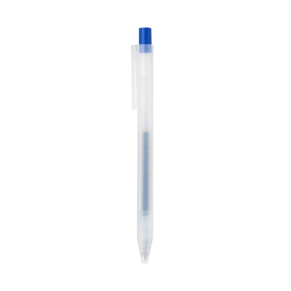 MUJI Smooth Gel Ink Knock Type Ballpoint Pen 0.3mm, Blue