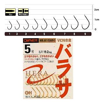 Owner OH Tin Barasa Hook No. 1 Fishing Hook