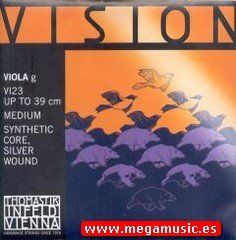 CUERDA VIOLA - Thomastik (Vision/VI23) (Sintetica/Entorchado Plata) 3ª Medium Viola 4/4