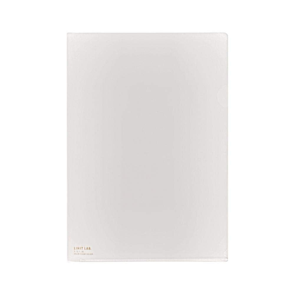 Lihit Lab., Inc. clear folder B4 milky white F78B-1