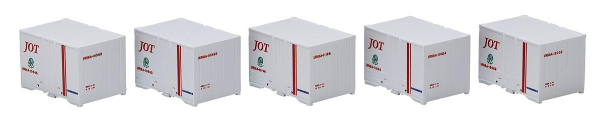 TOMYTEC 3182 N Gauge Privately Owned UR18A-10000 Shaped Container, Japan Petroleum Transportation, 5 Pieces