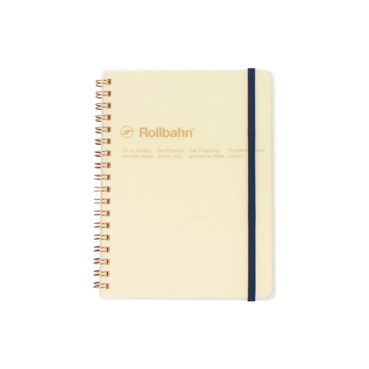 Delfonics Rollbahn Spiral Clear Notebooks: 5-1/2 in. x 7 in. (Clear) / B6 Notebook