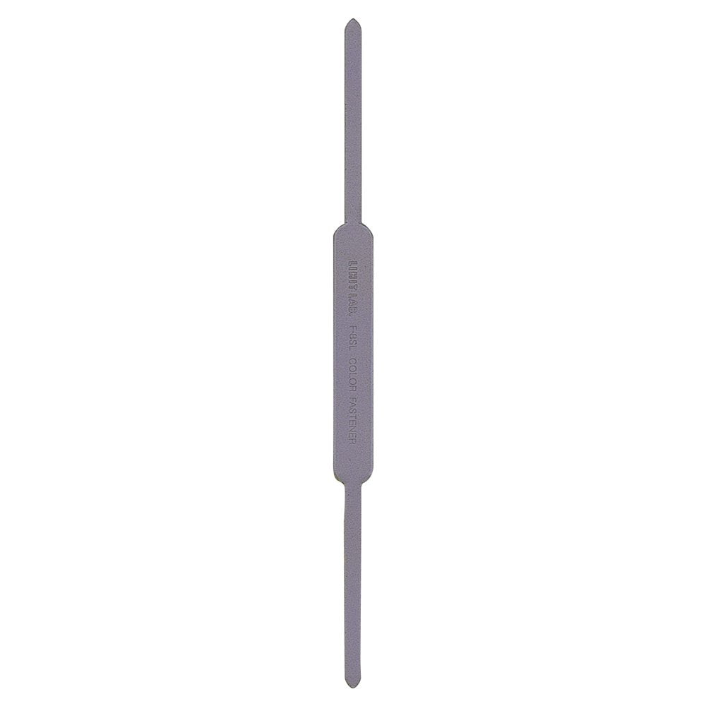 Lihit Lab F8SL-50 Paper Fasteners, Pack of 50, Gray