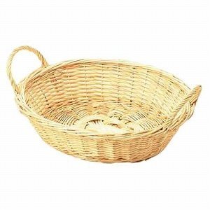 Willow Basket Round Double Handle 28cm 43-07