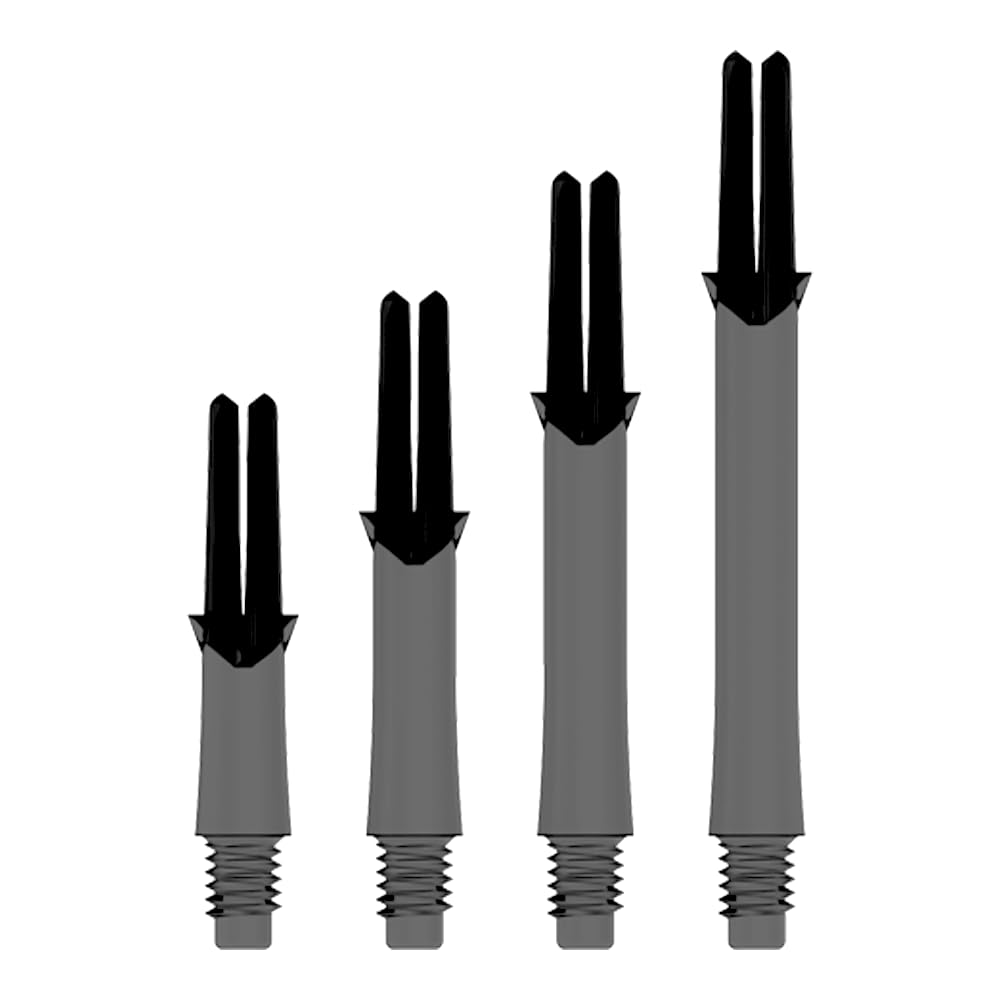 L-style L-Shaft Locked Dart Shafts – Short (190) – Clear Black – Set of 3