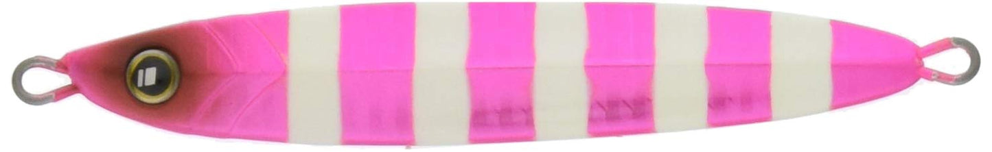 Major Craft Metal Jig, Tajigi Dojo Slow Fall Jig, TJD SLOW-80#2, ZEBLA PINK, 2.8 oz (80 g)