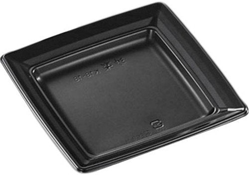 Chuo Kagaku CT Saraku K18-18 BK Disposable Containers, Made in Japan, Pack of 50, Size: Approx. 7.1 x 7.1 x 0.9 inches (18 x 18 x 2.2 cm)