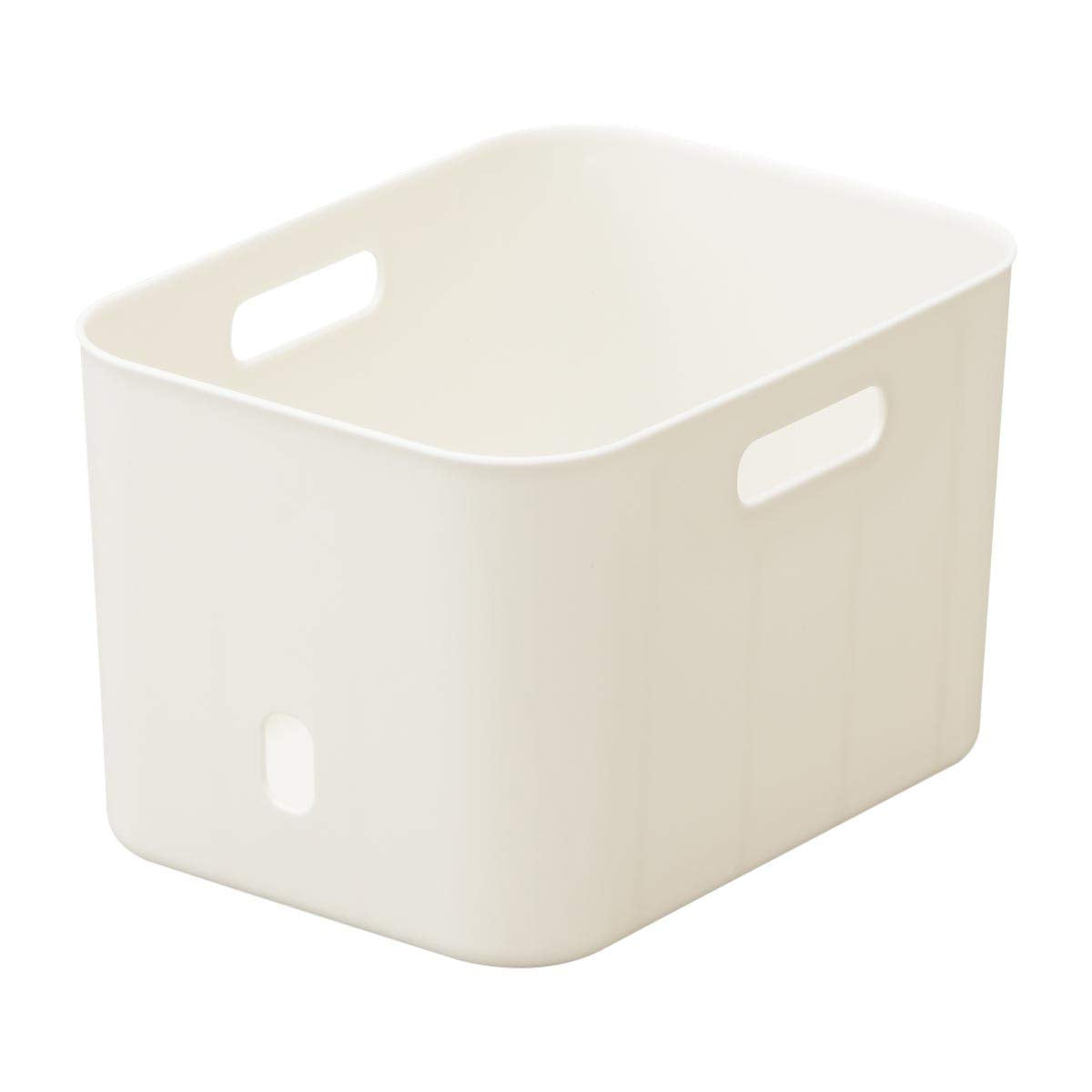 SANKA NIBS-SMWH Soft Storage Box, Soft InBox, White, (W x D x H): 10.2 x 7.5 x 6.3 inches (26 x 19 x 16 cm), Perfect Fit for Color Box, Polyethylene, With Handle, Storage Case, Stylish, Drawer, Made in Japan,