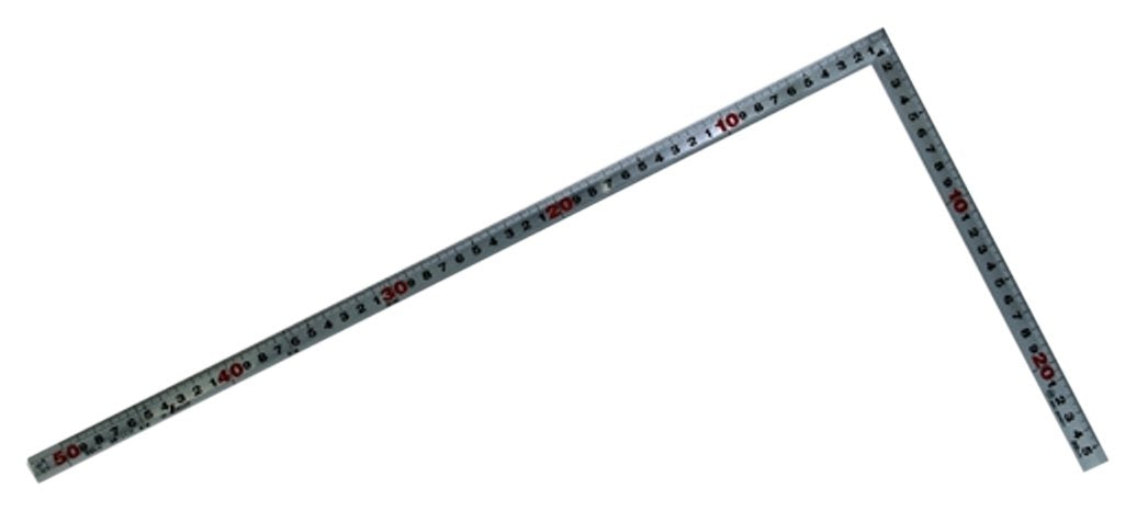 Shinwa Sokutei 10030 Silver Curve Scale for Construction Ironwork, 19.7 inches (50 cm)