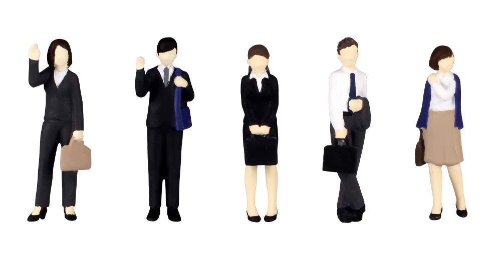 Peem Office Ai 1/80 Super Minifigure 2, Expert Office Staff Set, 1/80 Scale, PVC, Painted, Finished Figure
