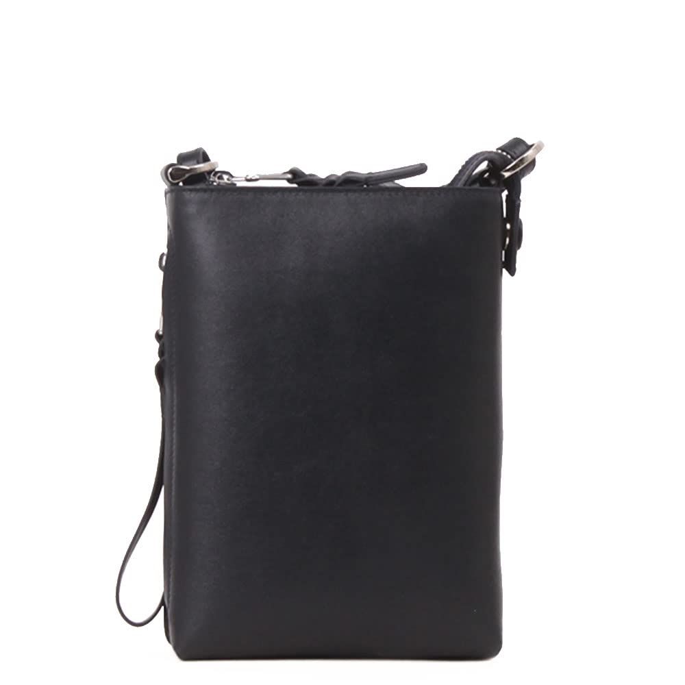 PA-IDY PAV105 Shoulder Smooth Leather Mini Shoulder Black