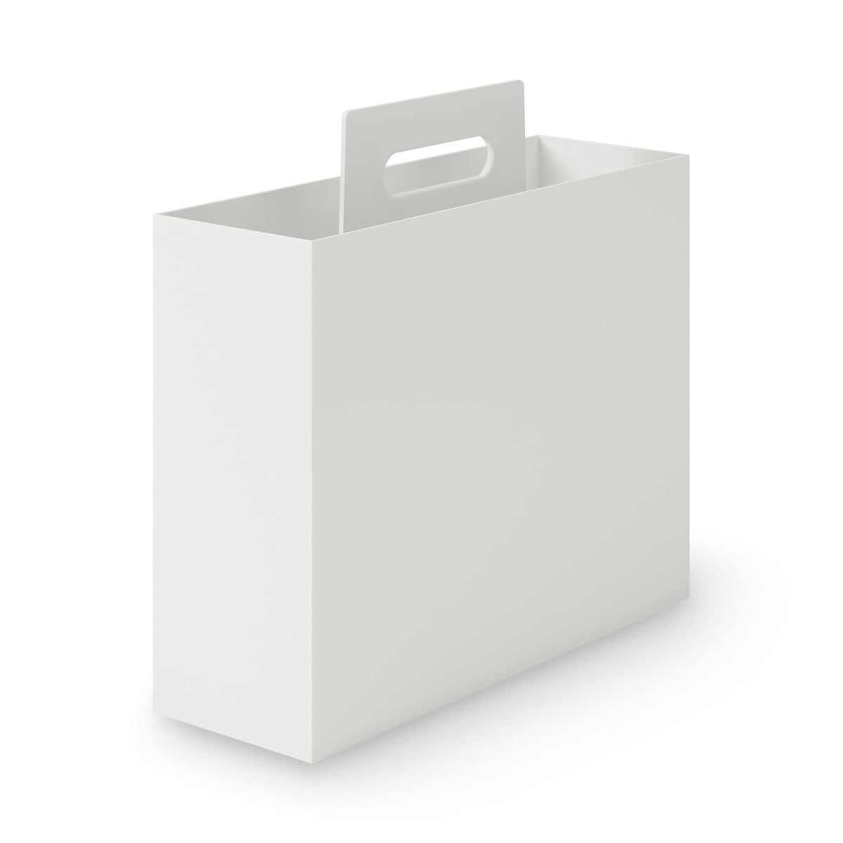 無印良品 MUJI 15930777 File Box with Handle with Recycled Polypropylene, Standard Type, Approx. Width 3.9 x Depth 12.6 x Height 11.2 inches (10 x 32 x 28.5 cm)