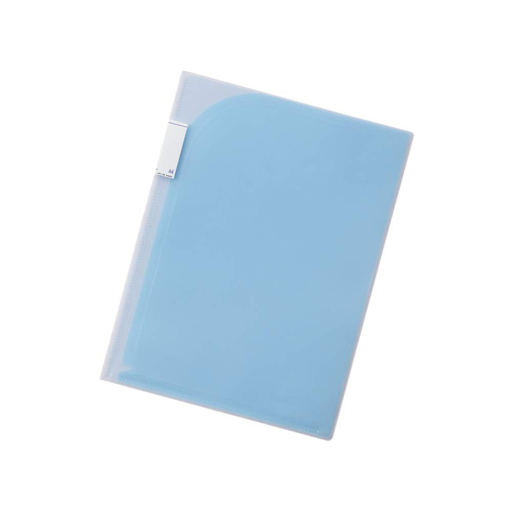 Lihit Lab F3410-8 Pocket Holder, 2 Pockets, A4, Blue