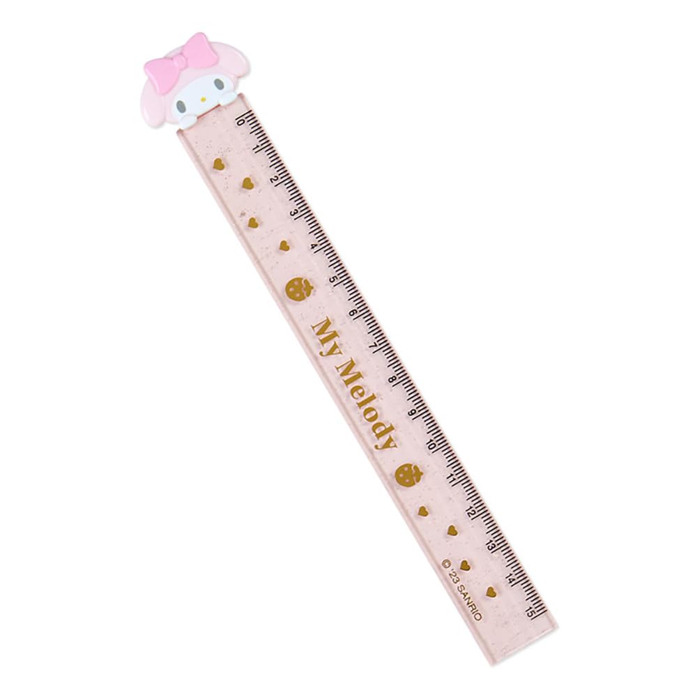 Sanrio 502596 Sanrio My Melody Ruler, 5.9 inches (15 cm), My Melody, 1.6 x 0.2 x 7.2 inches (4 x 0.6 x 18.3 cm), Kids Learning Stationery, Character