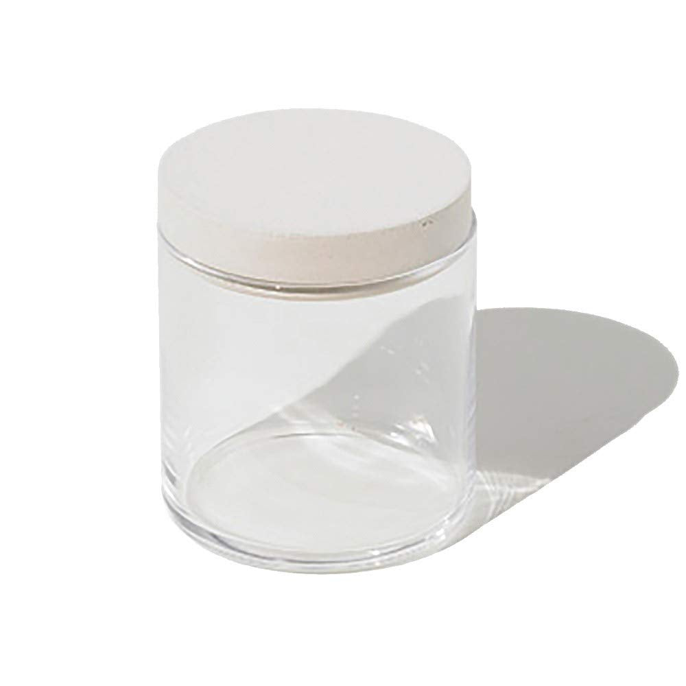 soil diatomaceous earth food container glass white