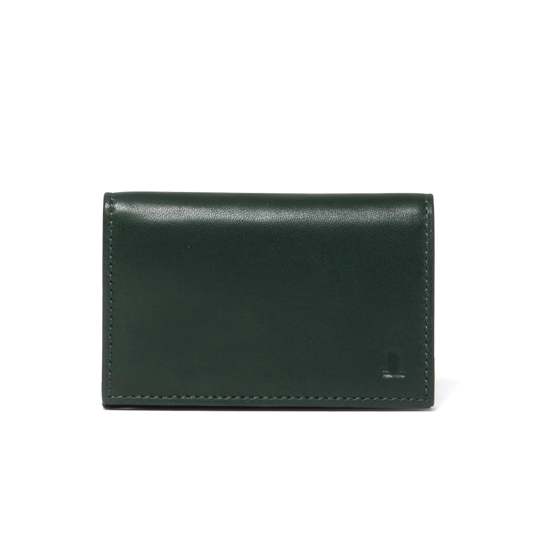 Lamban Collection Sheet Leather Business Card Holder, Sheep Leather, Soft, Bicolor, green, ONESIZE