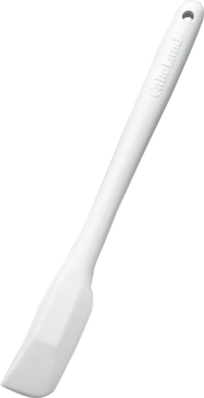 Tiger Crown 1611 Rubber Spatula, 10.2 x 1.2 inches (257 x 30 mm), White, Heat Resistant, With Silicone Rubber Spatula, Small, Made in Japan