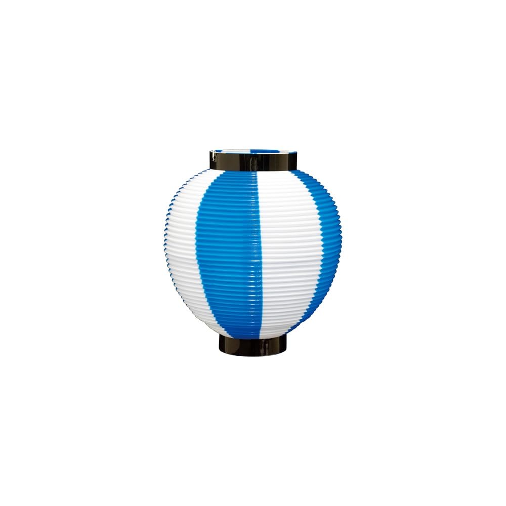 Noboriya Kobo Poly Lantern, 46430, 7 Size Round, Blue and White, Approx. Φ7.3 x H8.5 inches (185 x 215 mm), 1 Sheet, Polyethylene