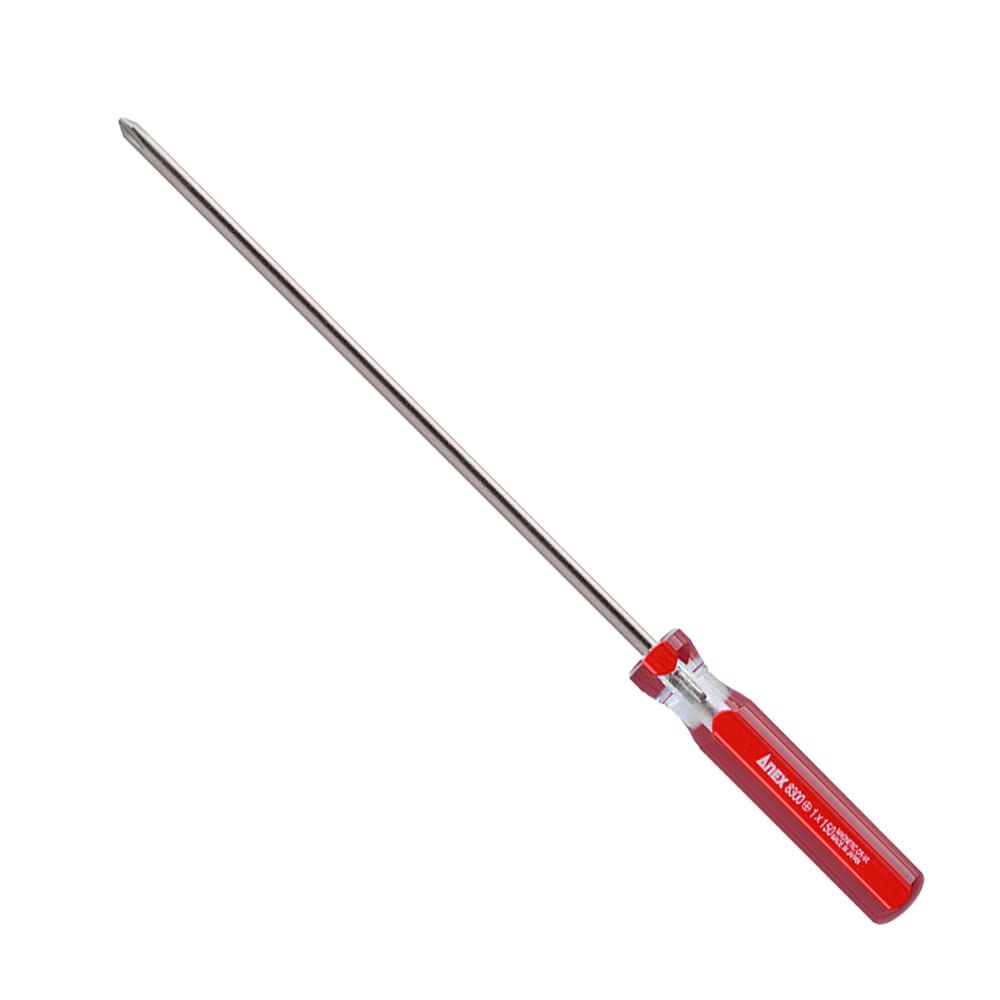 ANEX Screwdriver, Fine Axis, Fourline Handle + 1 x 150 No. 8300